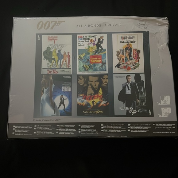 007 All 6 Bonds puzzle (1000 pieces) - Picture 2 of 4